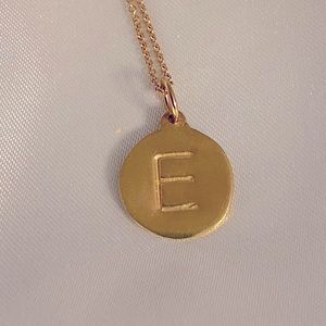 Helen Ficalora E charm and chain 14k